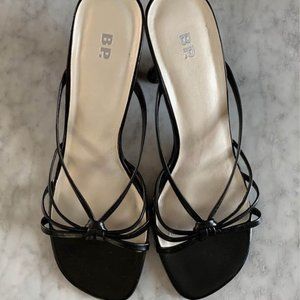 Nordstrom BP Black Strappy Sandals - Barely Worn - Size 10